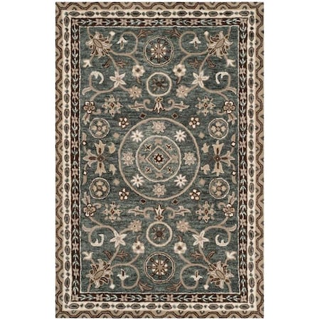Safavieh 4 x 6 ft. Bella Hand Tufted Small Rectangle Area Rug, Grey and Taupe BEL674A-4